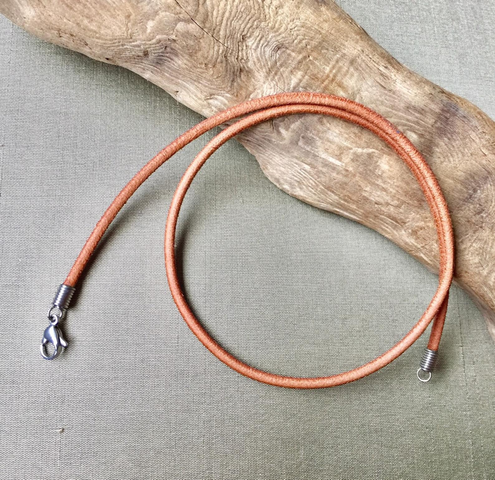 3mm Leather Cord Necklace Black Leather Cord Necklace Brown Etsy