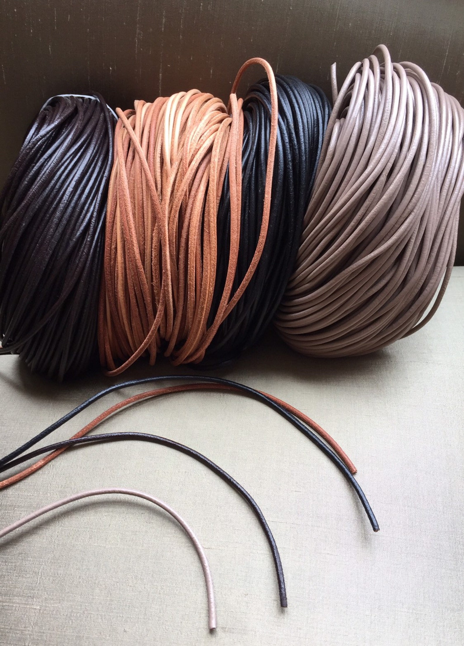 3mm Leather Cord Necklace Black Leather Cord Necklace Brown Etsy