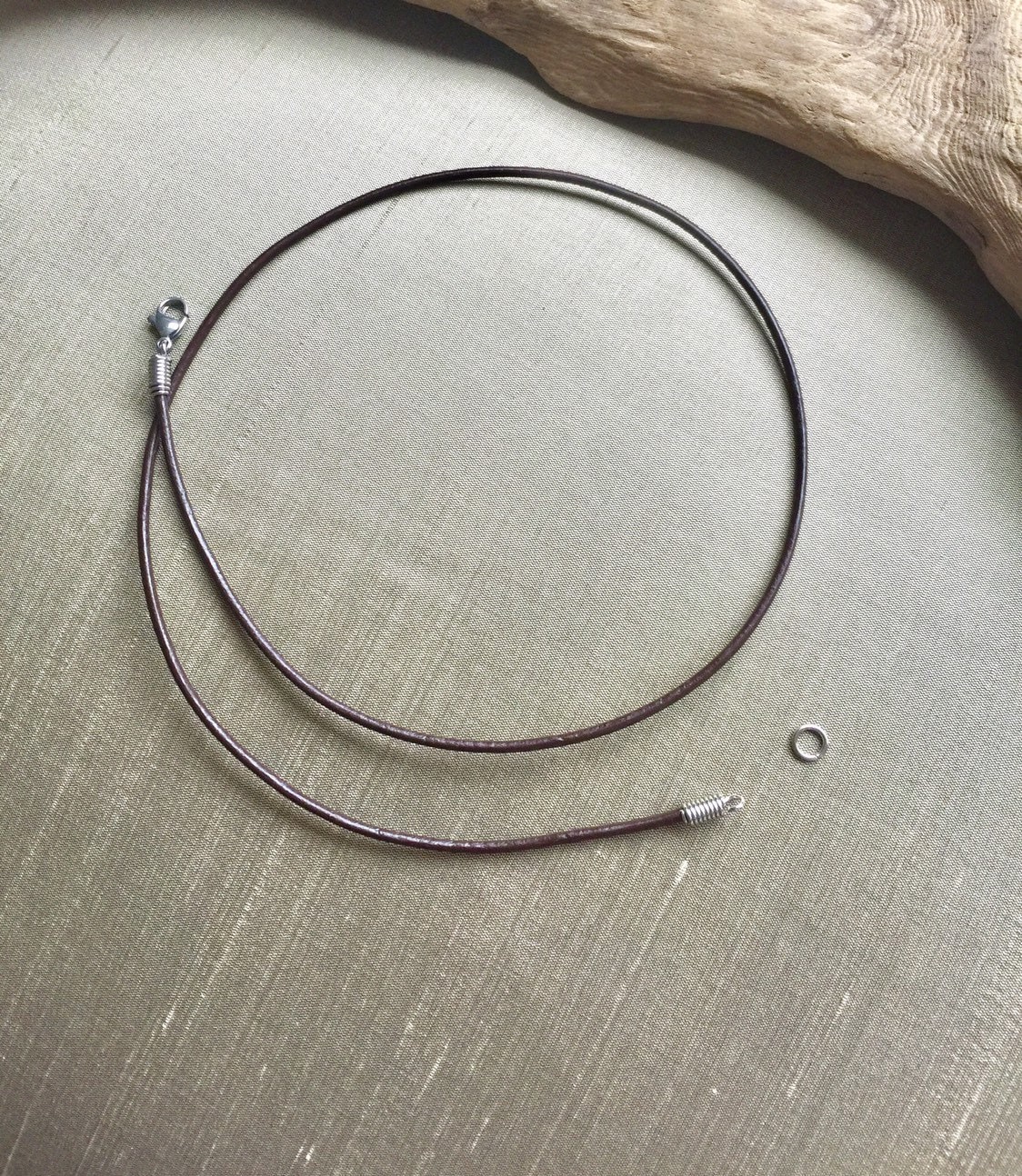 Leather Cord Necklace Custom Sized 