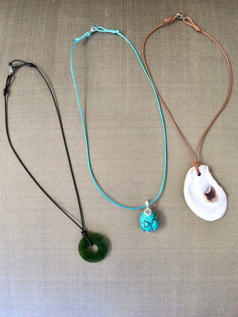 Waterproof Necklace Custom Sized Cord Necklace Black Cord Etsy