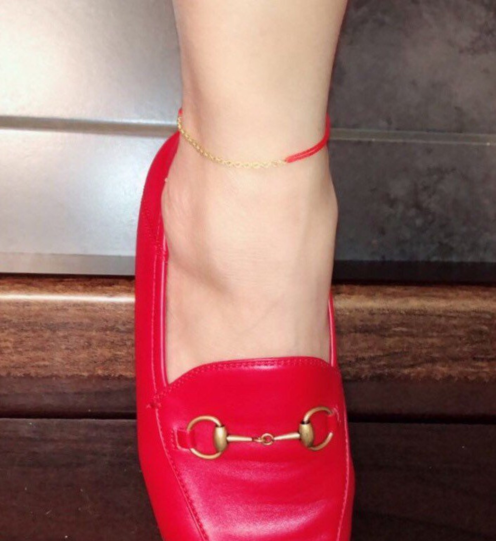 Black Cord Ankle Bracelet Black String Bracelet Amulet Etsy