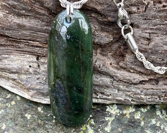 Authentic Natural Canadian Nephrite Jade Pendant Canadian - Etsy