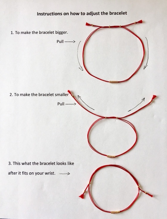 how to tie a sliding bracelet