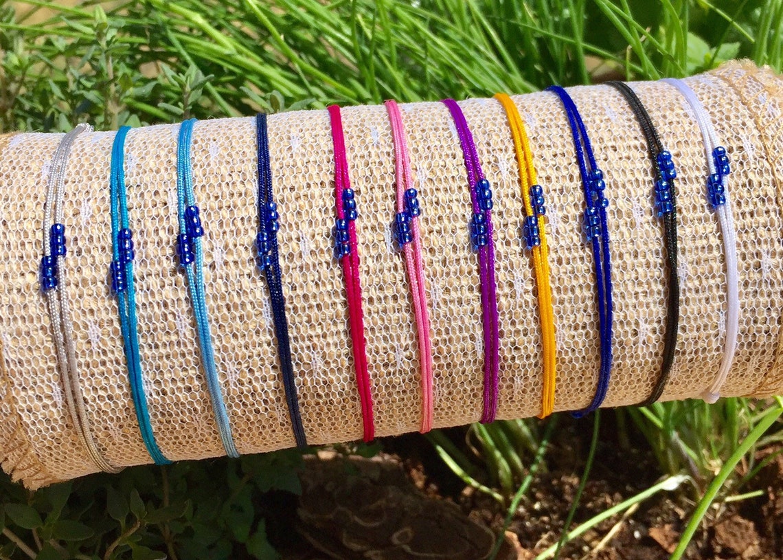 Waterproof Bracelet Nylon String Bracelet I Miss You Etsy Canada