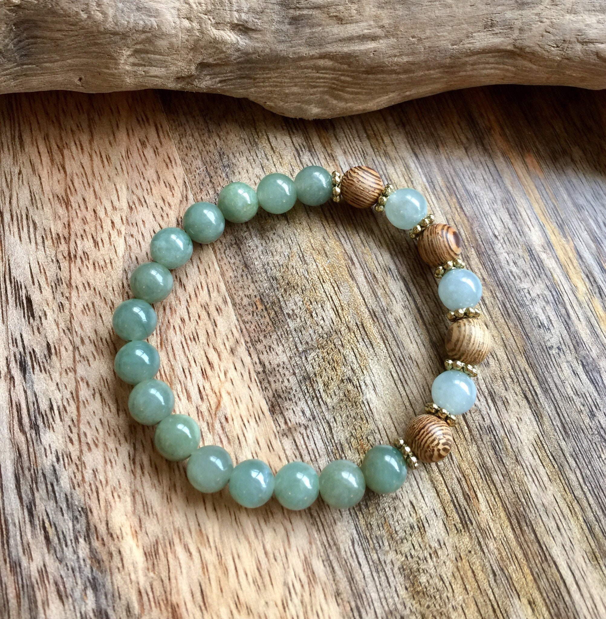 Sandalwood Bracelet Jade Bracelet Energy Bracelet Jadeite Etsy
