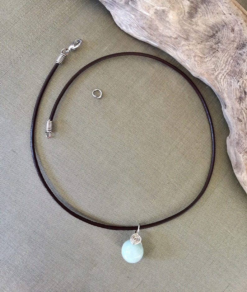 Leather Cord Necklace Custom Sized Black Leather Cord Etsy Canada