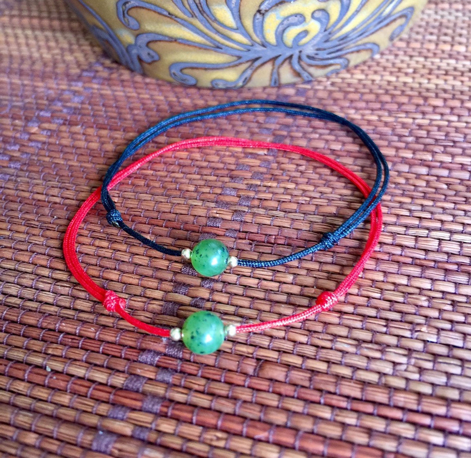 Red string jade bracelet Clearance