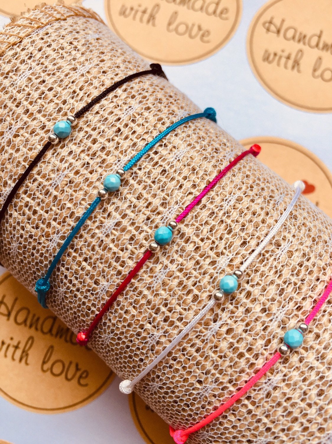 Waterproof Bracelet, Tiny Turquoise Bracelet, Beach Bracelet, Friends…