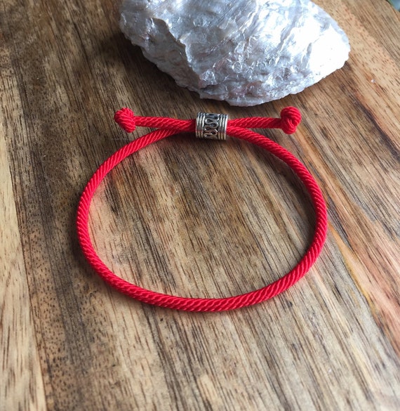Lucky Red Cord Bracelet Mens Red Bracelet Energy Bracelet Protection Bracelet Traveler Bracelet Red String Bracelet Family Bracelet