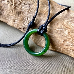 Authentic Natural Canadian Jade, Nephrite Jade Pendant, Canadian Jade Ring, Jade Necklace Men, Green Jade Necklace, Jade for Boyfriend.