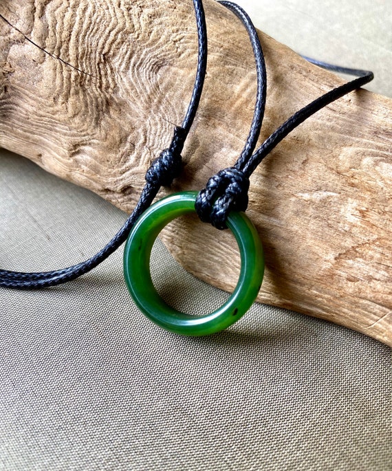 Mens jade sales pendant necklace