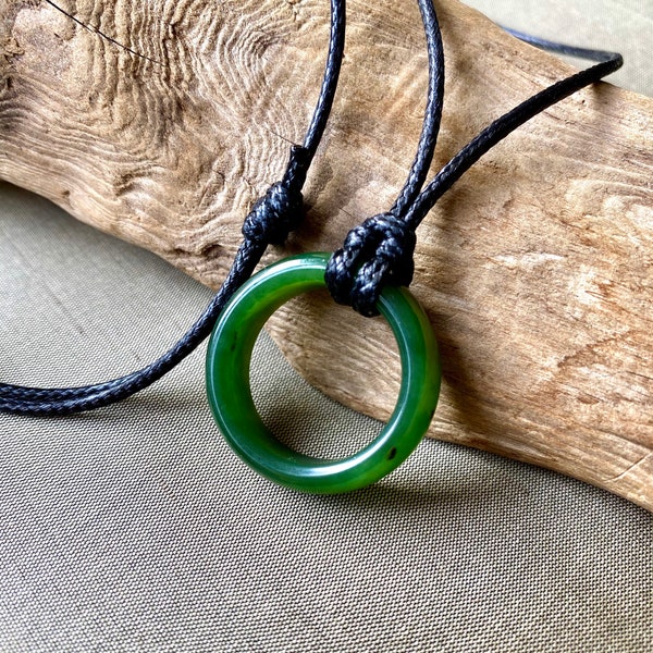 Authentic Natural Canadian Jade, Nephrite Jade Pendant, Canadian Jade Ring, Jade Necklace Men, Green Jade Necklace, Jade for Boyfriend.