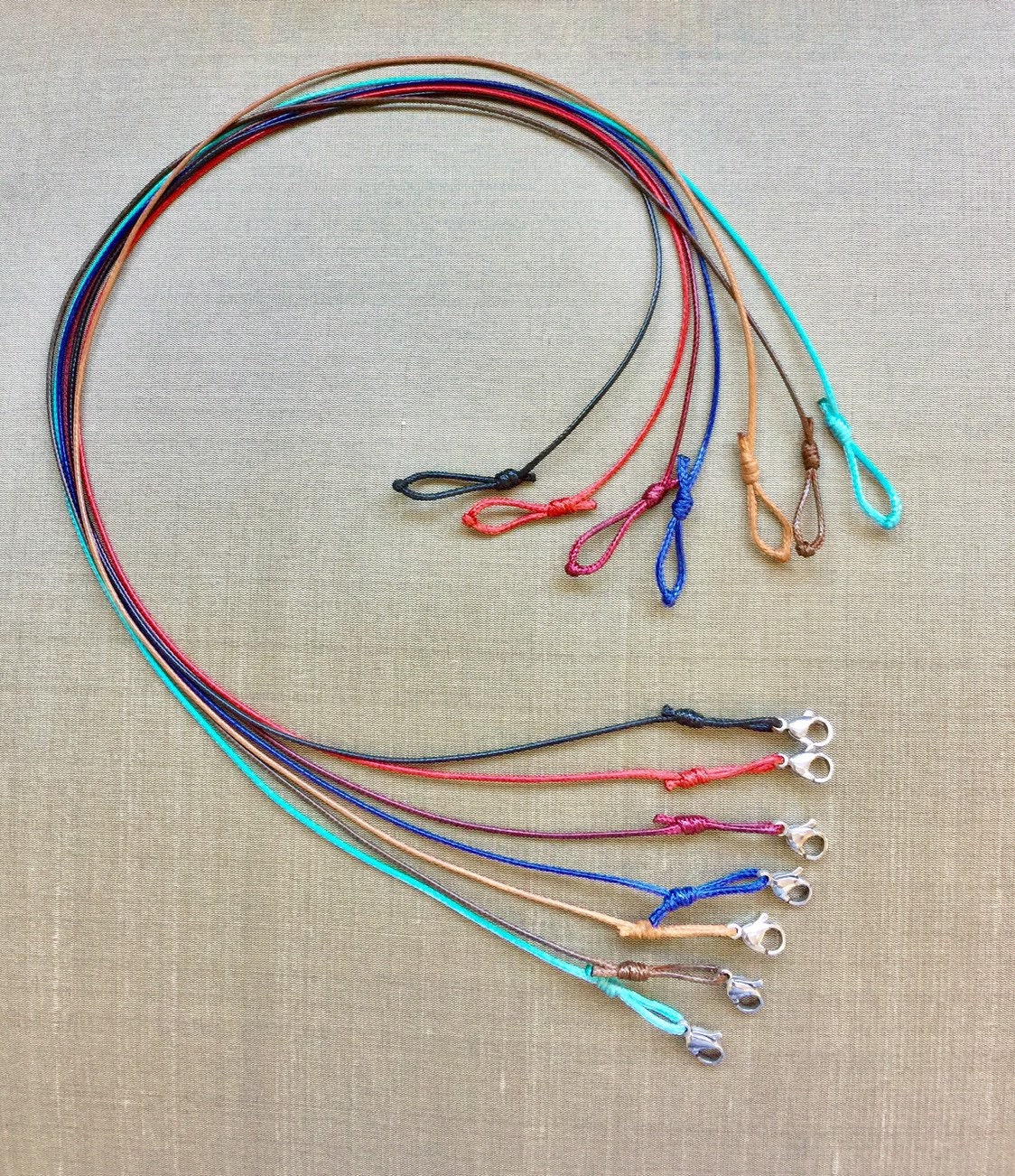 Waterproof Necklace, Custom Sized Cord Necklace, Black Cord Necklace,…