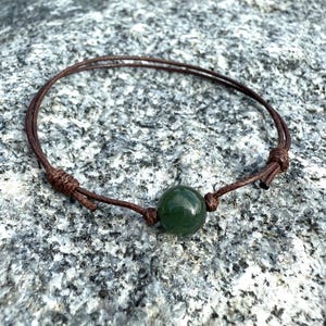 Waterproof Bracelet, Jadeite Bead Bracelet, Jadeite Bracelet, Jade Anklet, Protection Bracelet, Lucky Jade Bracelet, Mother & Daughter Gift.