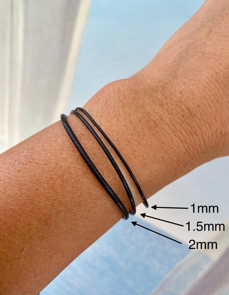 Waterproof Necklace Black Cord Necklace Brown Cord Red Etsy