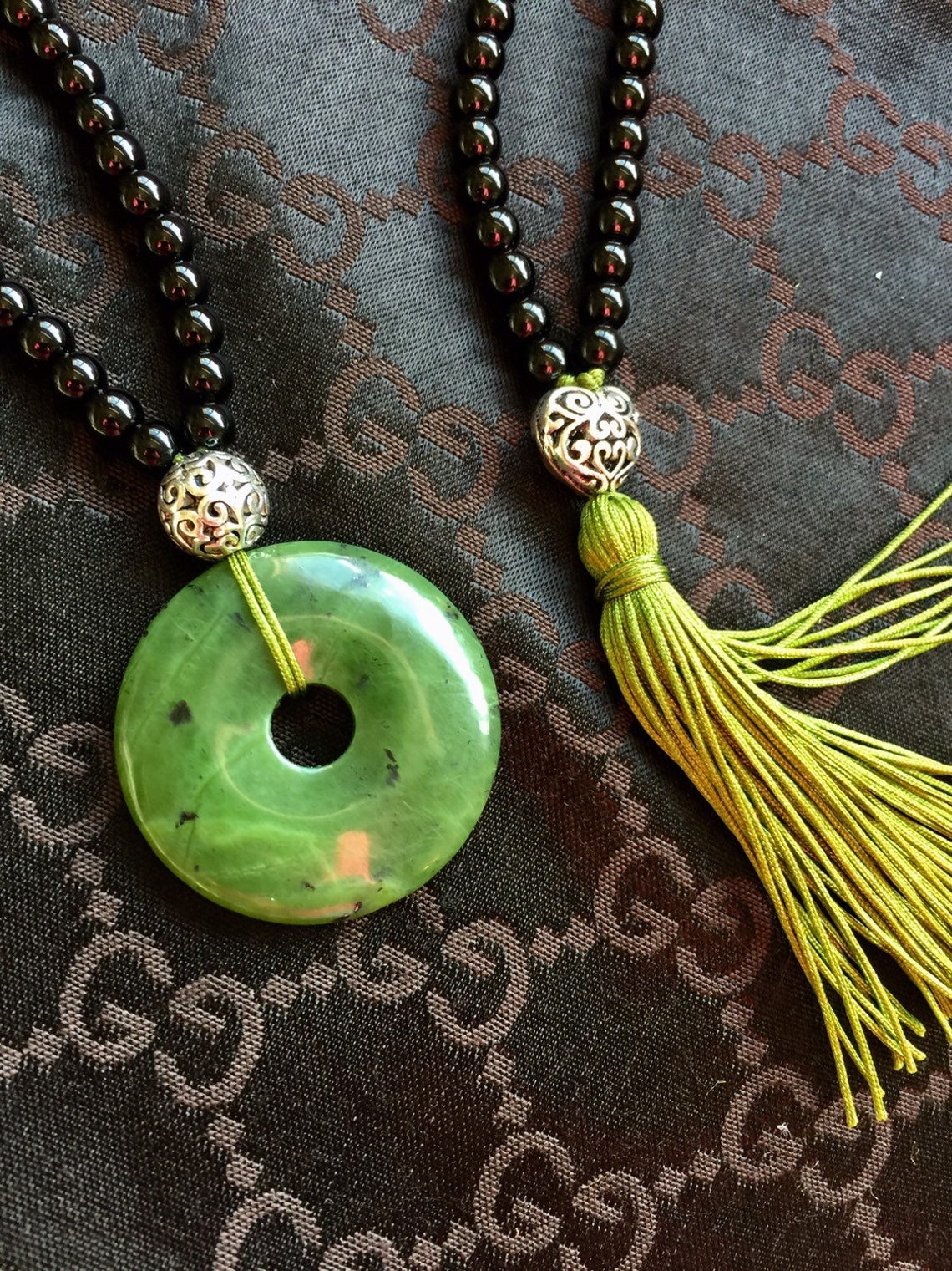 Authentic Natural Canadian Jade Necklace Canada Jade Donut Etsy