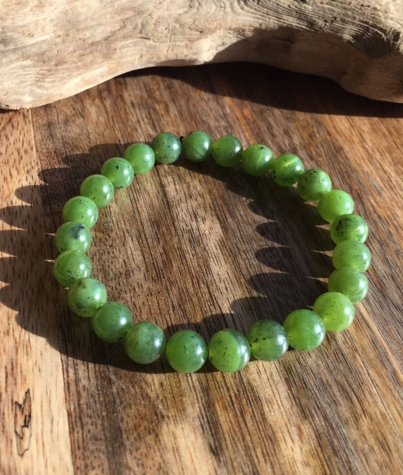 Jade Bracelet Men 8mm Canadian Jade Beads 100 Authentic Etsy Australia