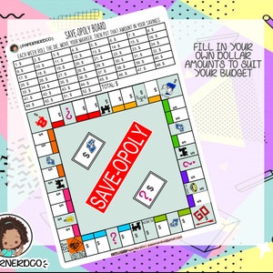 SAVE-OPOLY | Planner Stickers