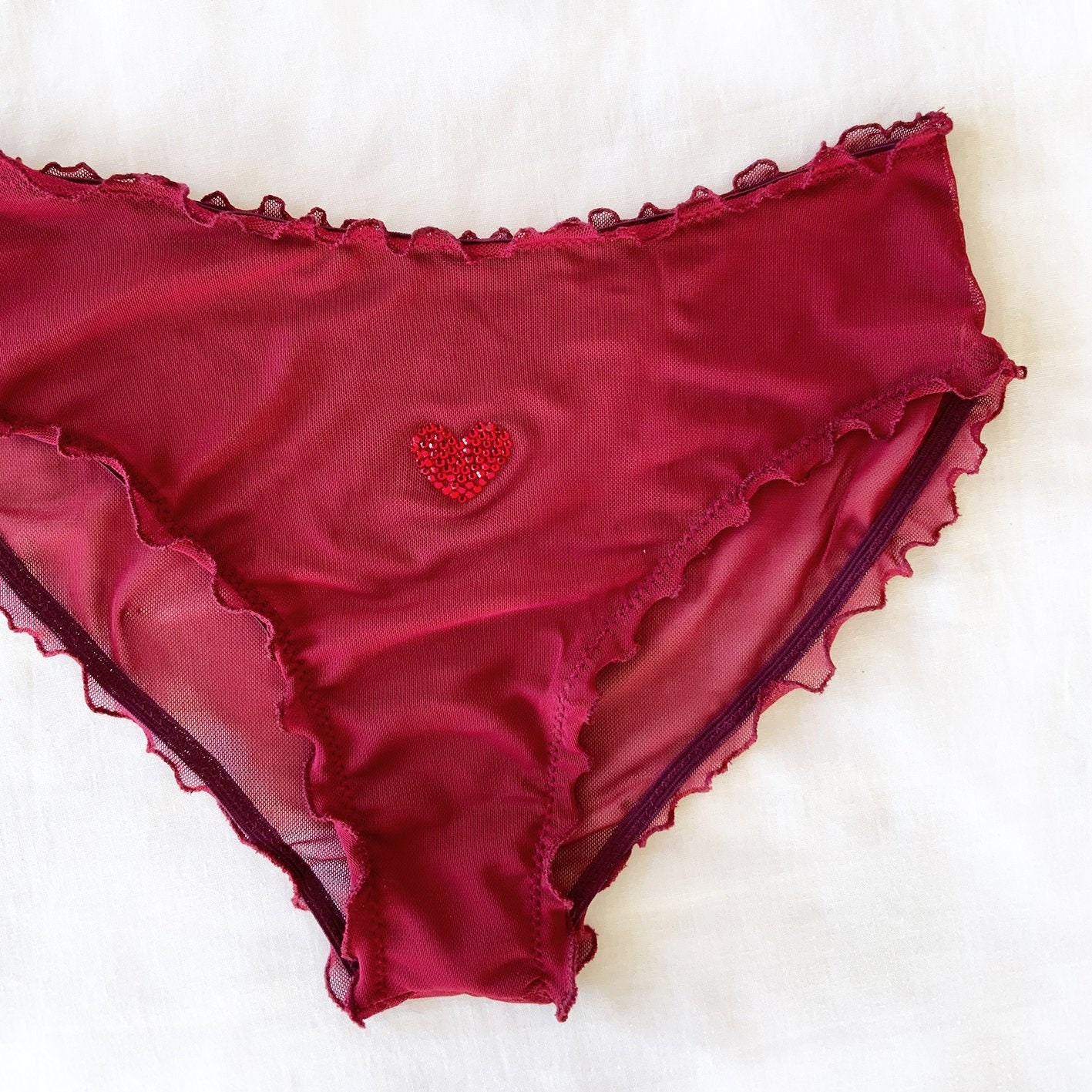 Custom Heart Panties Halloween Valentines Day Gift for Her Etsy