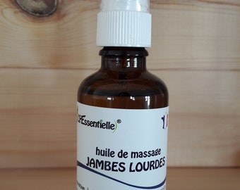 Huile de massage jambes lourdes 50ml Nature et progrès france