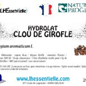 Hidrosol de clavo, Syzygium Aromaticum L., agua floral, enjuague bucal, 100% puro y natural imagen 3