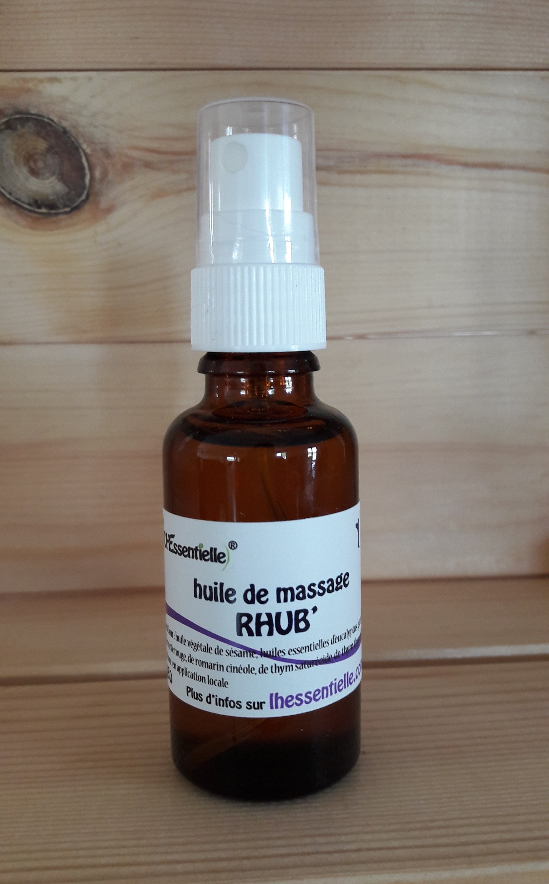 Oil massage RHUB 5 essential oils, cold Nature certified bronchitis & progress, France