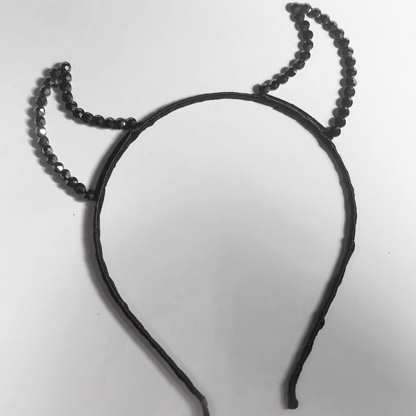 Sparkle devil horn headband