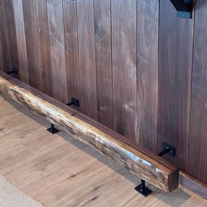 Bar Foot Rail Bracket | Wall & Floor Mount Supports, Handmade in USA
