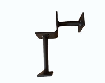 Bar Foot Rail Brackets Bar Footing Rail Support Foot Rest Supports Black Support Brackets for Foot Beam Bar Accessories Rustic Bar Build