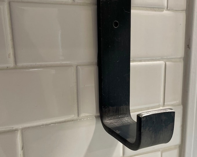 Metal Wall Hook, Black Wall Hook, Modern Wall Hook, Matte Black Wall Hook, Hook, Hooks for Wall, Hooks for Towels, Single Hook, Farmhouse