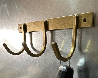 Handcrafted Steel Key Rack | Industrial Farmhouse Entryway Organizer