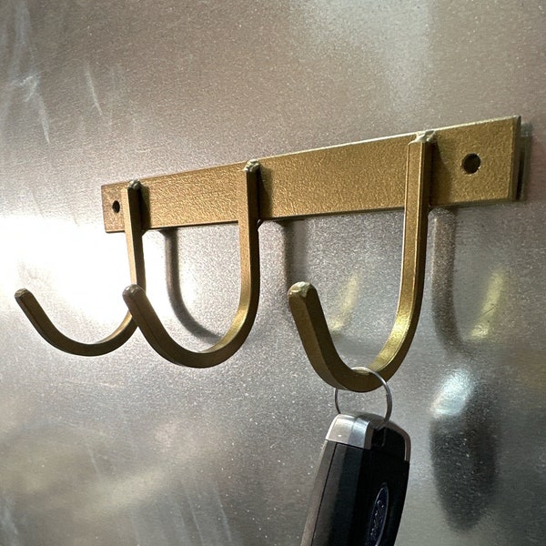Handcrafted Steel Key Rack | Industrial Farmhouse Entryway Organizer