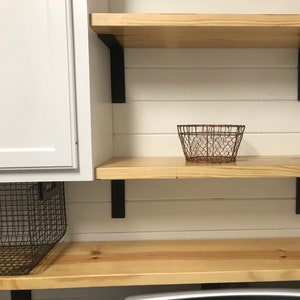 2&quot; Wide -&quot;L&quot; Style Shelving Bracket - L Bracket, Minimalist Shelf Bracket, Shelfie, Shelf Bracket, Metal Shelf Bracket, Iron Bracket