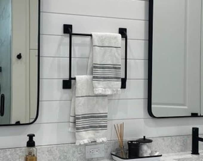 Bathroom Wall Decor, Bathroom Decor, Bathroom Storage, Bath Towels, Towel Rack, Towel Bar, Towel Holder, Towel Rack Bathroom, Farmhouse