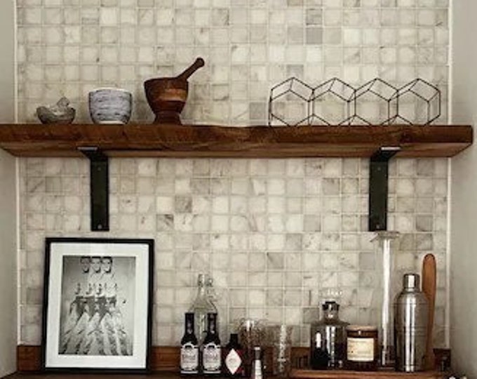 Handcrafted Metal Shelf Brackets - Strong, Minimalist Design for Shelving