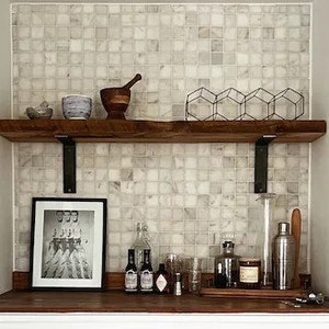 Handcrafted Metal Shelf Brackets - Strong, Minimalist Design for Shelving