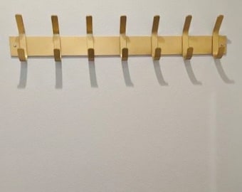 The Fairmount Style Wall Mounted Mudroom Coat Rack, Wall Hooks, Coat Hooks, Handmade in the USA