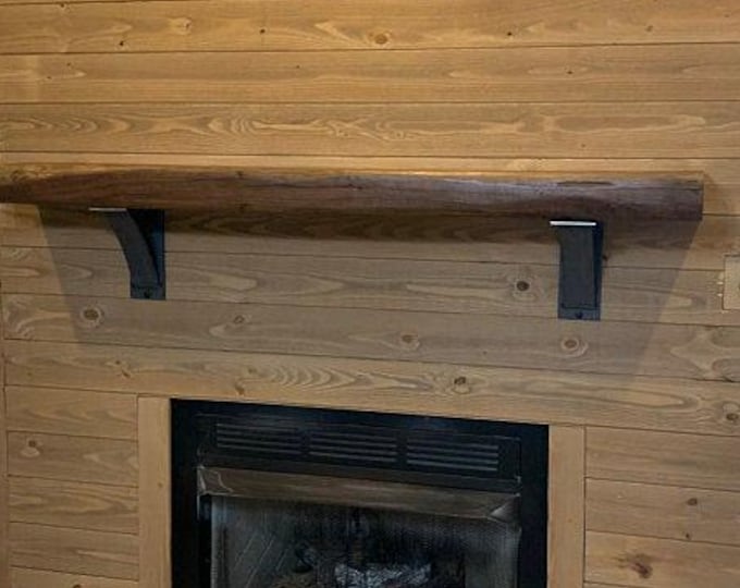 The Albany Farmhouse Shelf Bracket - 4" wide with 3" wide curved support bar - Handmade to order in the USA