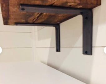 2&quot; Wide -&quot;L&quot; Style Shelving Bracket - L Bracket, Minimalist Shelf Bracket, Shelfie, Shelf Bracket, Metal Shelf Bracket, Iron Bracket
