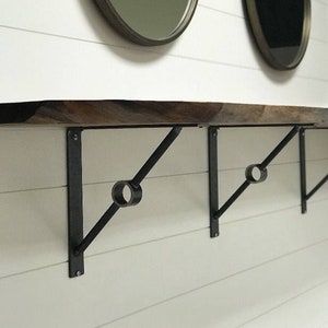 modern industrial shelf brackets