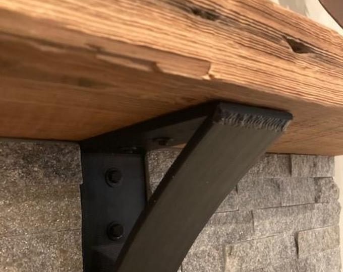 Steel Mantel Corbel, SOLD INDIVIDUALLY, Heavy Duty Industrial Support Bracket, Modern Farmhouse Hardware