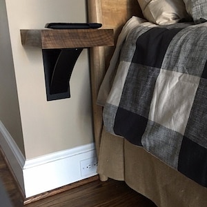 5&quot; Wide with 4&quot; Support, SOLD INDIVIDUALLY, Industrial Shelf Bracket, Bench Support, Rustic Modern Shelf, Heavy Duty, Metal Corbel
