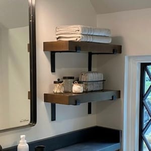 Floating Shelves with Wall Décor Sign, Bathroom Shelves Over Toilet wi –  Modern Rugs and Decor