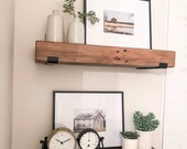 Metal Shelf Bracket, SOLD INDIVIDUALLY, J Bracket, Shelf Support, Open Shelving, Industrial Bracket, Kitchen Shelf, Lip Shelf Bracket