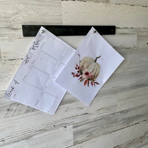 Raw Steel Magnetic Strip, Home Office Decor, Includes Magnets