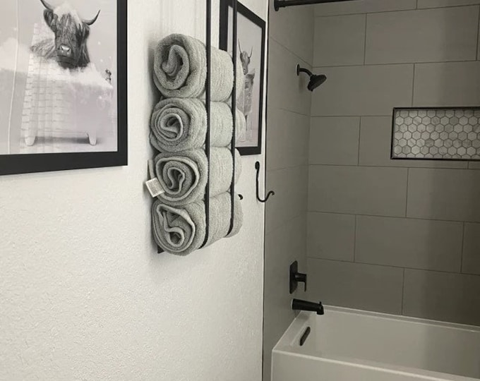 Bathroom Towel Holder, Bathroom Organization And Storage, Towel Organizer, Industrial Bath-room Hardware, Wall Mounted Bath Towel RacK