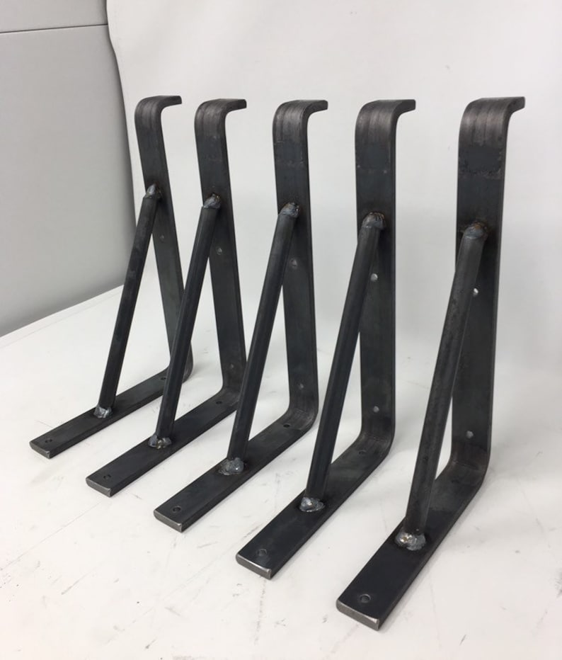 2 Wide Metal Shelf Bracket SOLD INDIVIDUALLY Iron Shelf Etsy