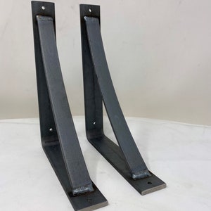 1.5&quot; wide bracket with 1&quot; curved support bar - SOLD INDIVIDUALLY, Industrial Shelf Bracket, Wall Shelf Rack, Industrial Shelving