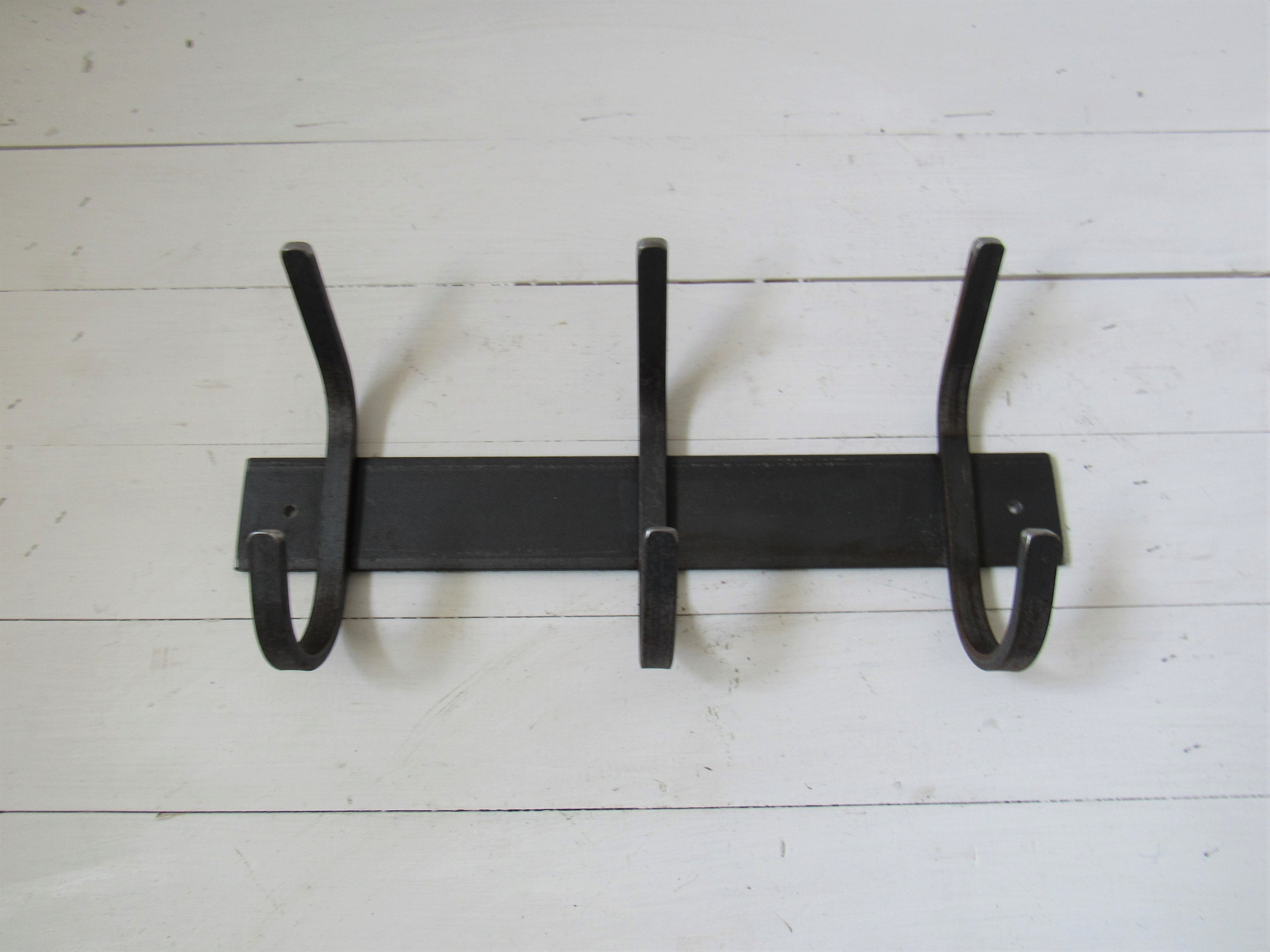 Wall Mount Coat Rack, Steel Coat Hooks For Wall, Black Metal Coat Hook