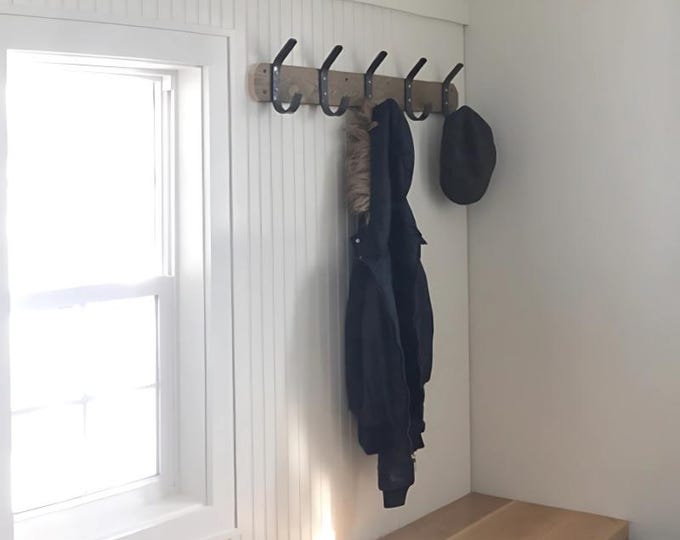 1 Inch Wide Double J Wall Hook - Modern Metal Hooks for Entryway & Bathroom - Coat Hooks Wall Mount - Metal Hook Set - Double Metal Hooks